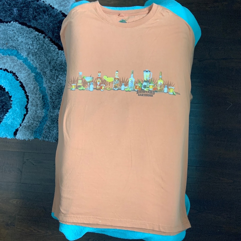 Newport Blue Backyard Bartender T-Shirt